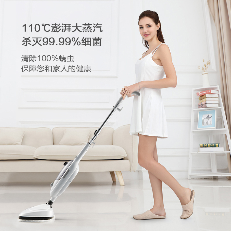 【源自德國】德布森 電動高溫蒸汽拖把+收藏加購送清潔套裝+付郵終身送抹布 336元包郵(896-560元券)