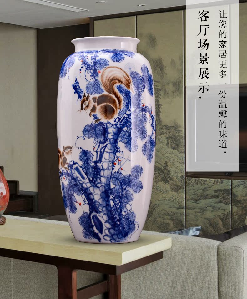 The Master of jingdezhen ceramic hand - made gold rat prosperous wealth vase household adornment flower arranging the sitting room porch handicraft furnishing articles