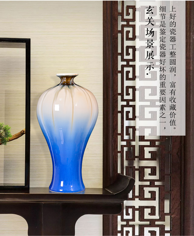 Jingdezhen ceramics up vases, flower arrangement of Chinese style household rich ancient frame sitting room porch TV ark adornment furnishing articles