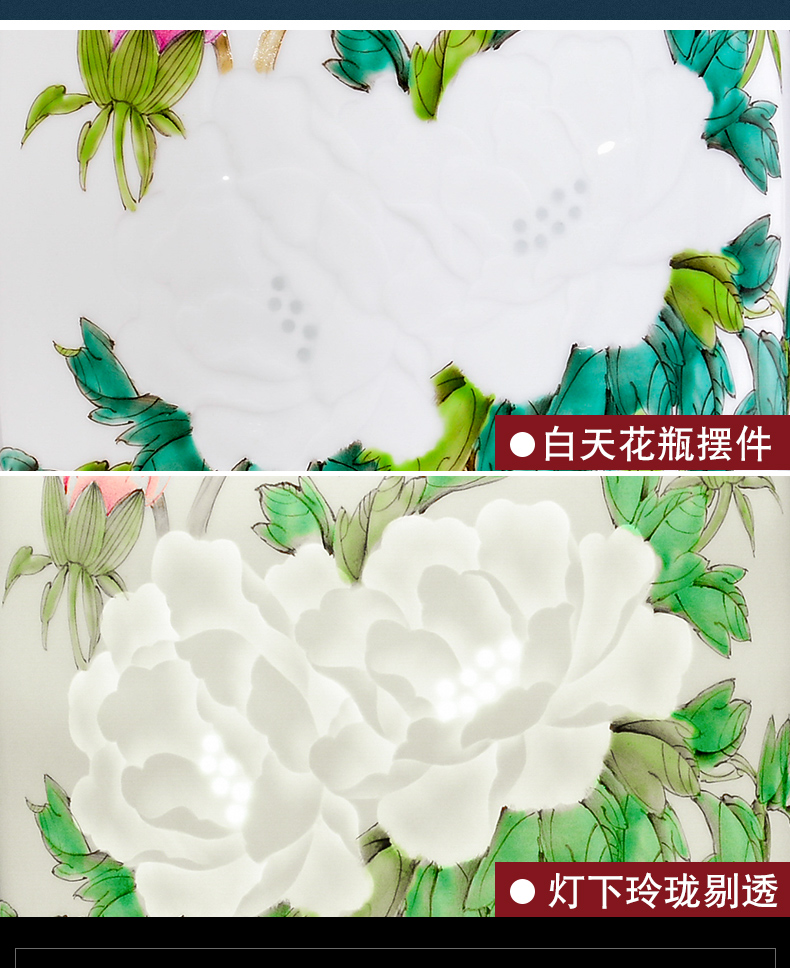 The Master of jingdezhen ceramics hand - made thin foetus knife clay vases, flower arranging new Chinese style living room place wedding gift