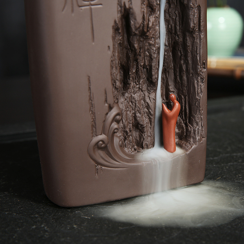 Ask zen backflow censer purple smoke backflow aromatherapy ta home sitting room indoor creative furnishing articles course