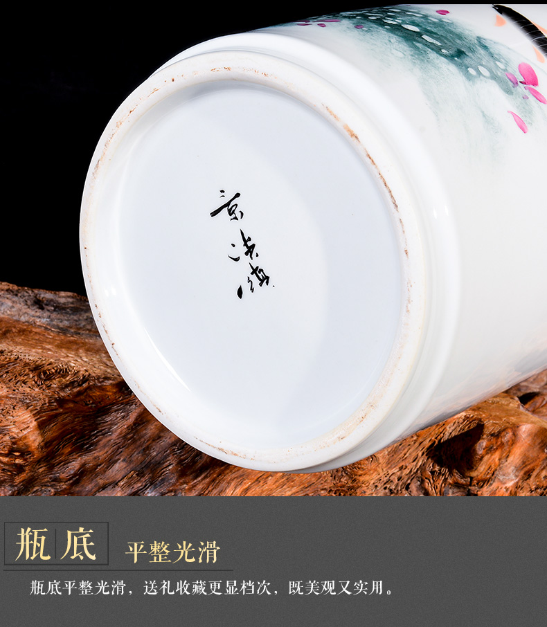 Jingdezhen ceramic vase sitting room adornment hand - made more new Chinese style household adornment TV ark, furnishing articles every year