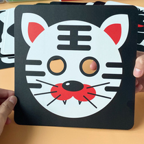 Black and white vision inspires card newborn baby puzzle early teach baby 0 - March 1 to watch flash card color toys