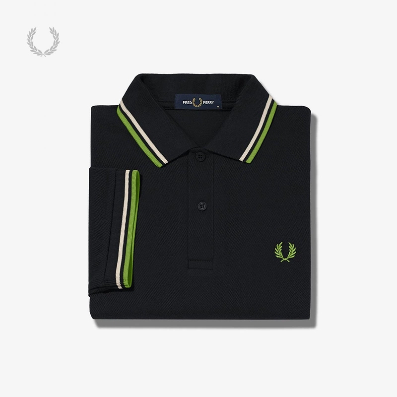 Fred Perry2023 New Summer Style Men's Slim Lapel Short-Sleeved T-Shirt Business Pure Color Polo Shirt M3600 Fred Perry2023 New Summer Style Men's Slim Lapel Short-Sleeved T-Shirt Business Pure Color Polo Shirt M3600