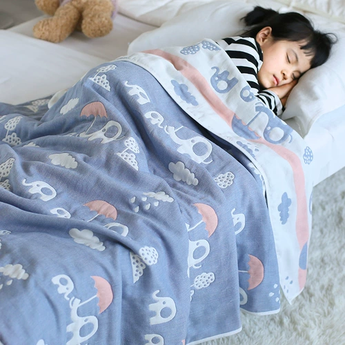Летнее детское хлопковое марлевое прохладное одеяло для детского сада для новорожденных
