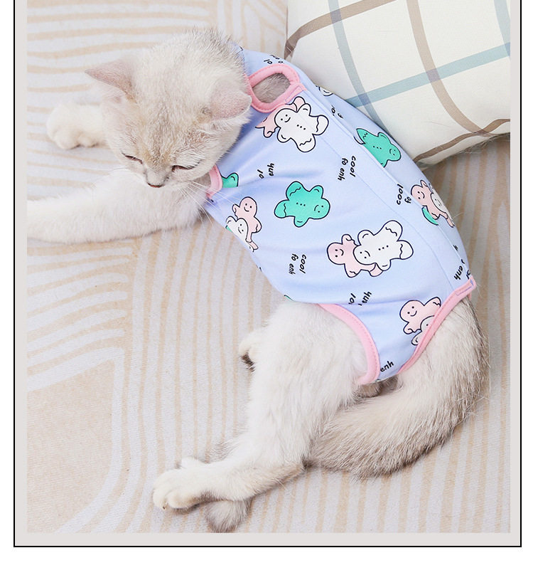 Pet Clothes Cat Surgical Clothing Weaning Clothes Nursing Clothes After Sterilization Wound Anti-licking Small Dogs Dog Clothing