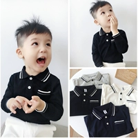 Trẻ em vừa và nhỏ mùa xuân và mùa thu mới 2 chiếc áo thun cotton dài tay thêu 3 bé trai Áo phông 4 áo cho bé 5 tuổi - Áo thun áo phông cộc tay bé gái