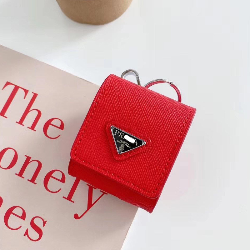 Red Small Bag Triangle -- Gen 1 / Gen 2 GeneralTXO Triangle Bag apply Apple Airpods1 generation 2 generations Earphone cover Airpodspro 3 days Han Chaopai