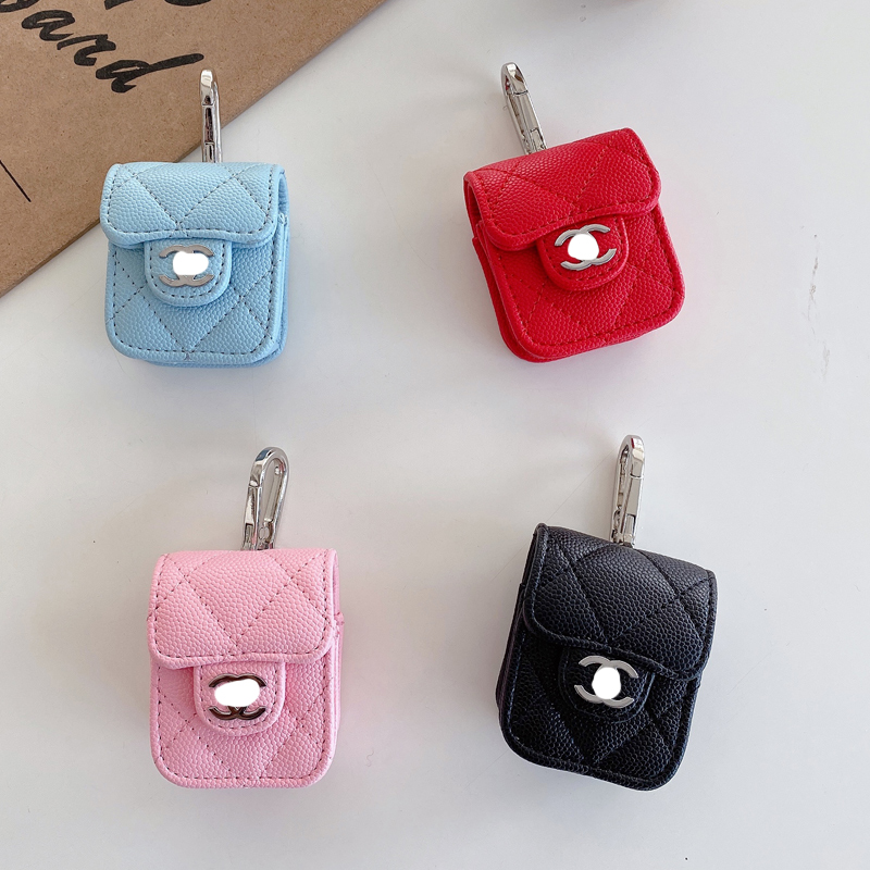 Silver Standard Caviar Single Earphone + Silver Hook (Take Note Of Apple Model And Color) Do Not Take, ShowTXO caviar Little fragrance apply Apple Airpods1 / 2 generations Bluetooth smart cover Airpodspro3 Internet celebrity