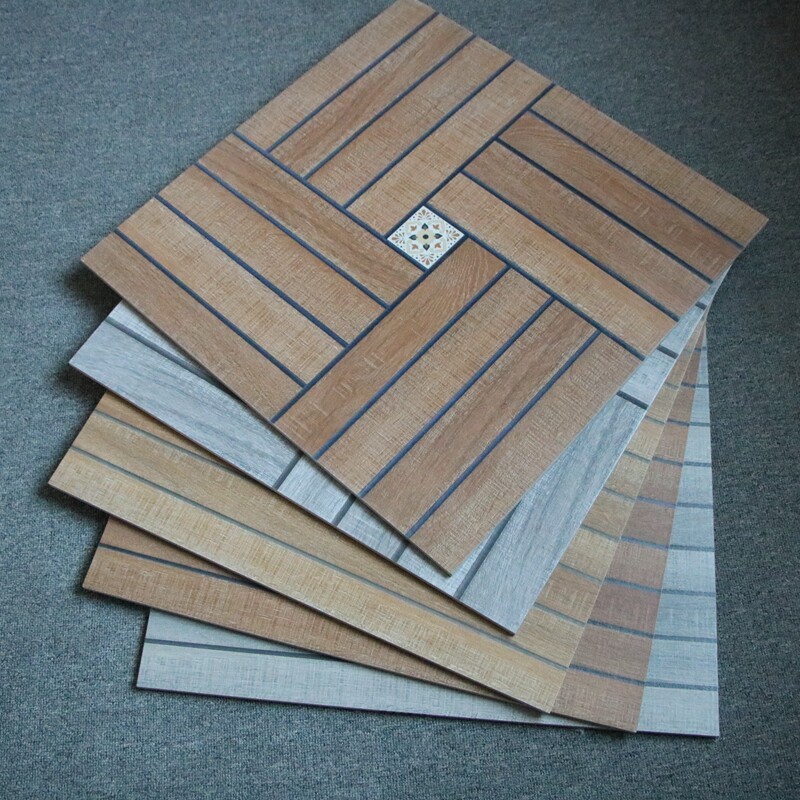 Wood grain imitation ancient brick 300x600 balcony patio wall brick living room 600x600 tile outdoor terrace anti-slip floor tile