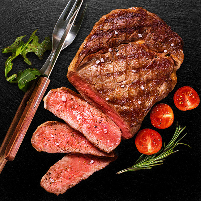 肉质新鲜牛排,富有嚼劲制作简单