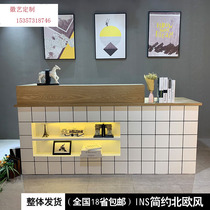 Bar Nordic education and training institutions Simple front desk Supermarket clothing store cashier Kindergarten school reception desk