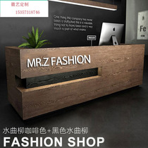 Cashier Bartending clothing shop Water drink shop Industrial bar table Chicken shop Front desk Retro hosting center Reception desk