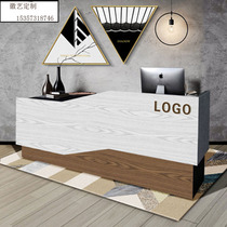 Clothing store Retro cashier Restaurant Hotel bar Beauty salon Front desk reception cabinet Simple modern small solid wood
