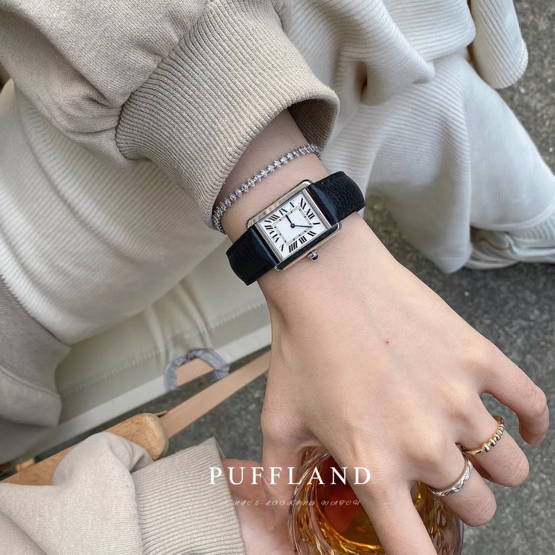 Vintage Simple Style Stainless Steel Antique Classic Retro High-End Light Luxury Watch for Women in the Style of the Tank Region Vintage Simple Style Stainless Steel Antique Classic Retro High-End Light Luxury Watch for Women in the Style of the Tank Region