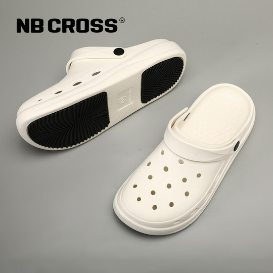NB CROSS flagship store autumn new couple's hole shoes beach shoes travel shoes toe-toe slippers same style for men and women