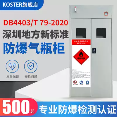 Shenzhen local new standard explosion-proof gas cylinder cabinet DB4403 T 792020 with alarm gas storage cabinet