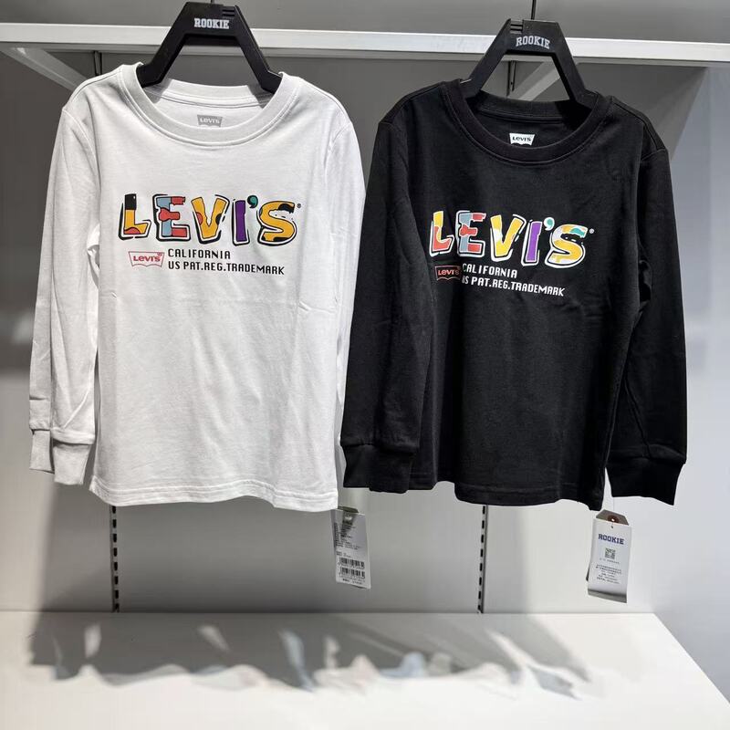 Levi's Kidsren's Clothing Kidsren's Long-Sleeved T-Shirts for Boys and Girls 2026 Autum Big Kidsren's White T-Shirt Inner Wear Lv2532372 Levi's Kidsren's Clothing Kidsren's Long-Sleeved T-Shirts for Boys and Girls 2026 Autum Big Kidsren's White T-Shirt Inner Wear Lv2532372