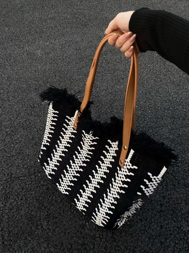 Вместительная и большая сумка через плечо, плетеная сумка подмышку, сумка на одно плечо