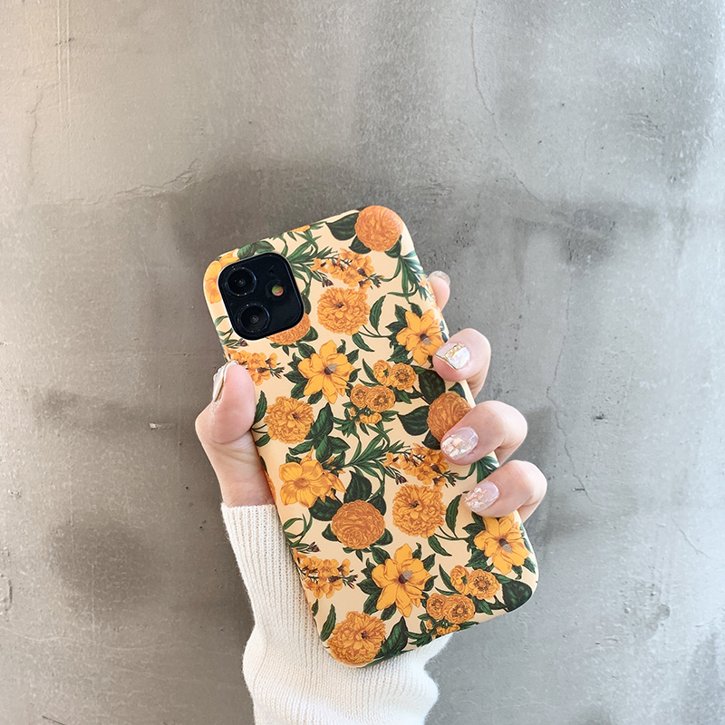 kaia Retro Flowers iPhone 13 12 Apple 14 phone case iPhone 11 new 14plus xr female 14 pro max iP