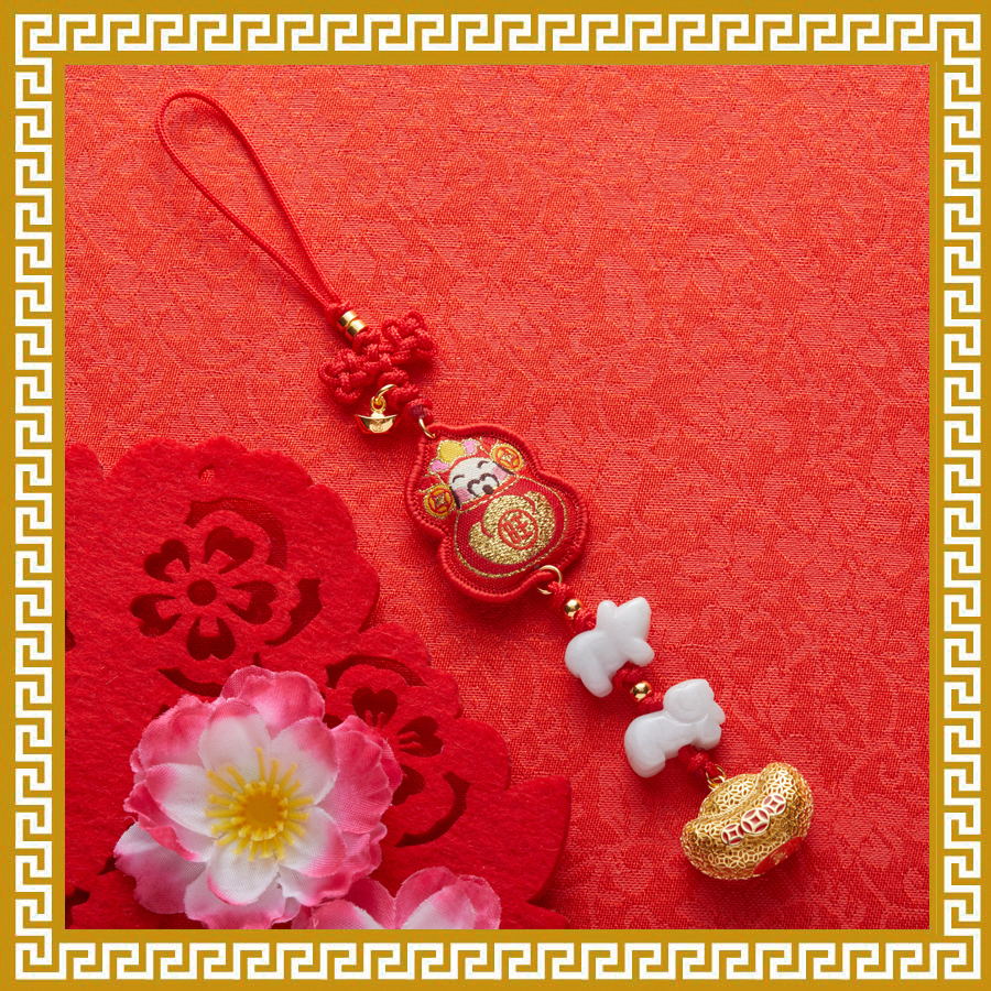 McLing-Ling Jiqing Hall of Chowu Rabbit Fulu's Blessed Fortune to Hang Decorations-Taobao