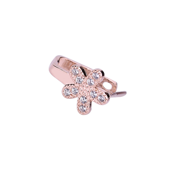 S925 silver clip buckle diy sterling silver jade crystal lotus