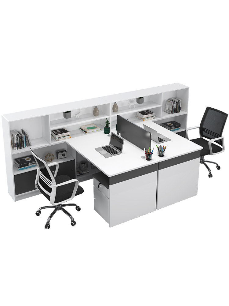 Financial Office Furniture Simple Modern Staff Desk Staff Position Screen Card Seat Co-chair Combination