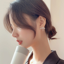 Earrings 2022 New wave Great butterfly knot earrings Korean temperament 100 lap net red earbuds with no earbuds