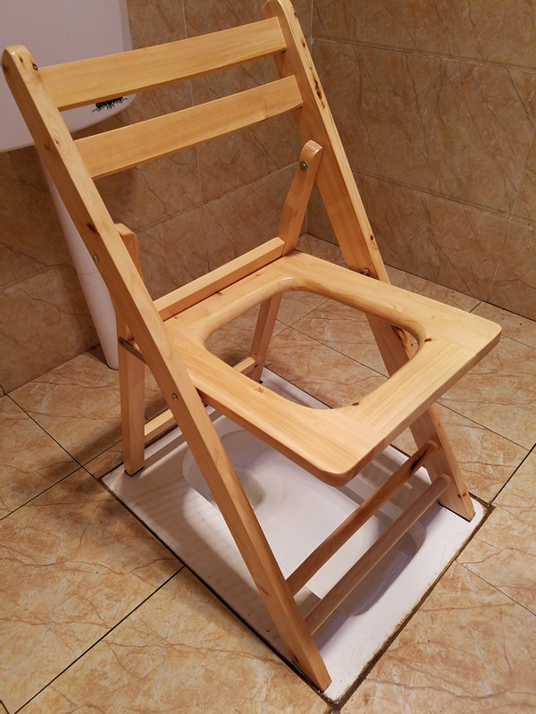 Squatting and changing to sitting and stool artifact Pregnant women go to the toilet stool toilet stool toilet squatting children's solid wood toilet chair