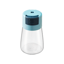 Kitchen quantitative seasoning jar push-type salt-controlled bottle household seasoning box sealed moisture-proof jar MSG seasoning bottle 824