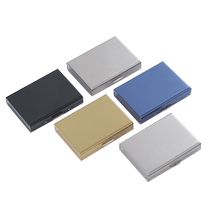 High-end metal card holder stainless steel ultra-thin anti-degaussing compact card box anti-theft bank card holder card holder 824