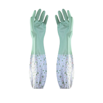 Womens dishwashing gloves waterproof rubber winter kitchen durable brush laundry clothes leather household thickened housework 824