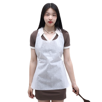 Disposable apron plastic transparent hot pot lobster kitchen catering special for adults and children waterproof and oil-proof 824