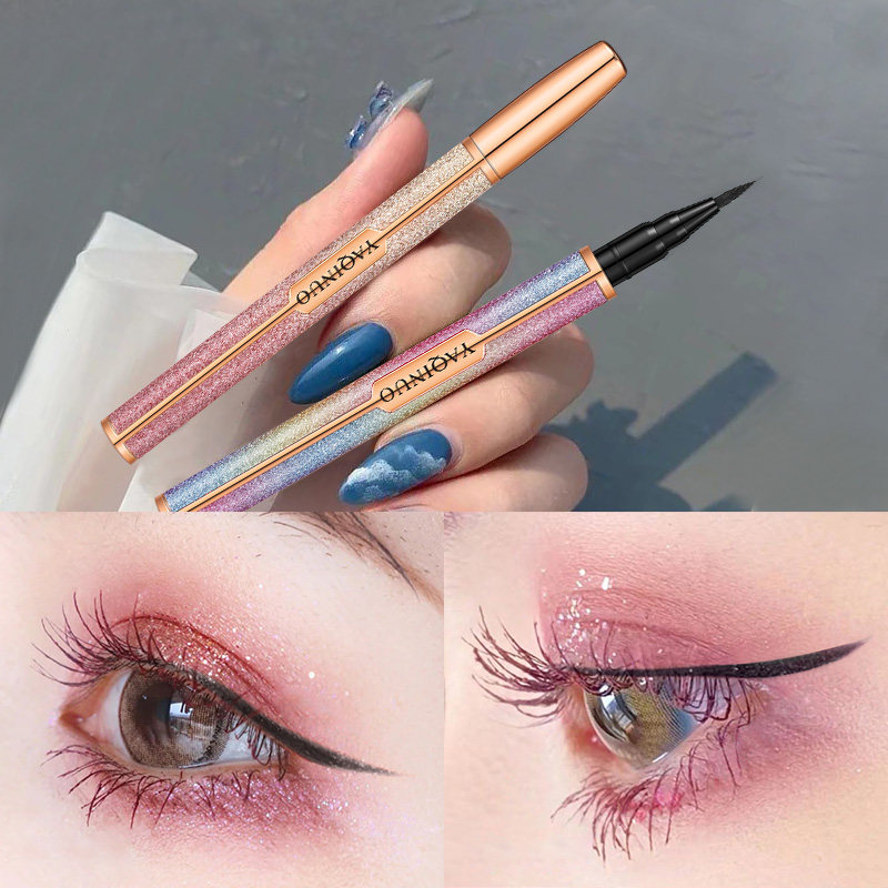 Jachino brown eye line pen New hand beginner fine head extremely fine eye line gel pen liquid pen waterproof not faint and persistent