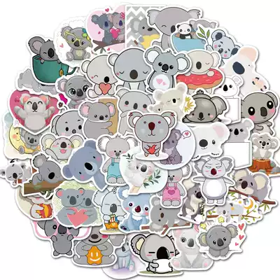 50 ins Wind cute cartoon koala Image DIY notebook computer sticker mobile phone ipad waterproof sticker