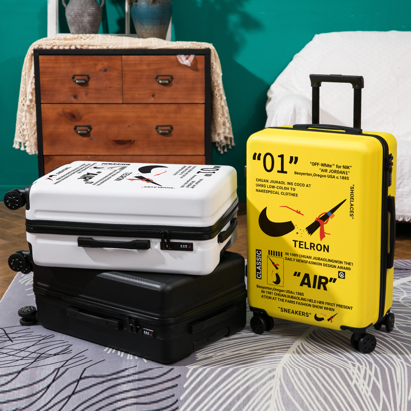 Luggage ins net red new female and male 20-inch trolley case 24 students strong and durable thickened travel leather case