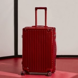 Бордовый портативный чемодан для невесты для влюбленных