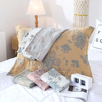  Pillow towel pair net red Pure Cotton Five Layers Gauze Adult Four Seasons Pillow Towel Full Cotton Single Cover Towels
