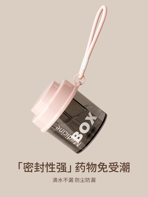 Portable Pill Box for Seven Days a Week, Mini Medicine Dispensing Box for Three Meals a Day, Compartmentalized Medicine Storage Box