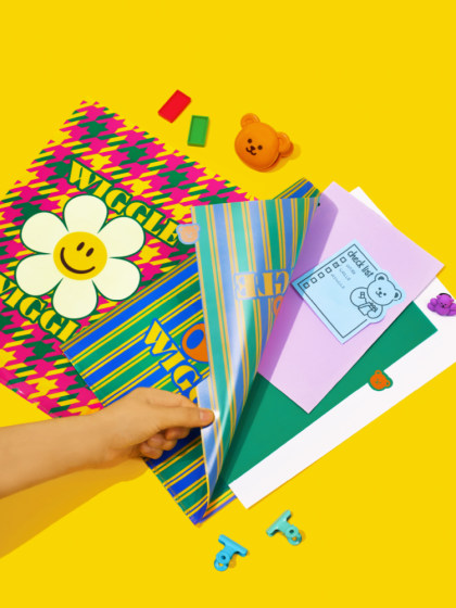 wiggle wiggle文具收纳袋文件夹文件袋学习资料整理资料夹收纳