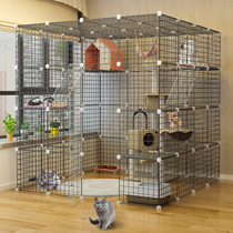 Cat cage Villa Large free space Indoor cat house Large cat house Cat nest Clearance with toilet Cat home