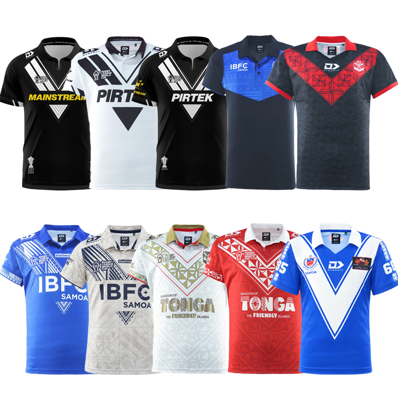 26 New Zealand Kiwis Samoa Tonga National Team Polo Shirt Short-Sleeved Rugby Jersey Tonga Rugby