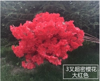 3 вилка ультра -высокие вишневые цветы (большой красный)