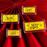 С Днем Рождения Gold Bar 1G Full Gold 9999 может быть выгравировано инвестиционное золото, чтобы дать девочкам практические пейзажи пари подарки