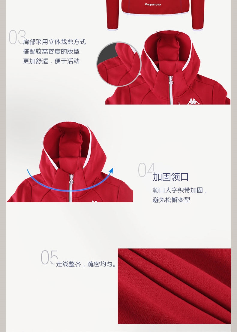 Áo khoác thể thao nữ Kappa Kappa Áo thể thao nữ Thể thao Áo khoác thể thao | K0762MK05 - Thể thao lông cừu / jumper áo thu đông đẹp