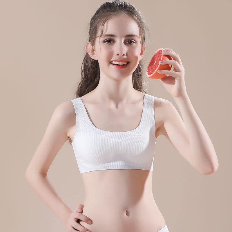 Girls underwear development period primary school students 10-13-15 years old wear little girls big children anti-bump vest bra