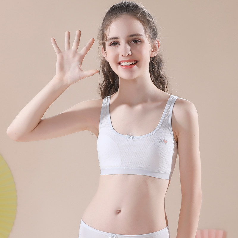 Modal girls underwear cotton 9-13-15 year old student girl bra girl breathable vest