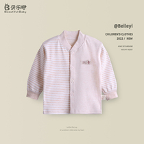 Baby blouses open to undershirt 3-6-12 months blouses for spring and autumn long sleeves baby clothes single piece pure cotton autumn clothes