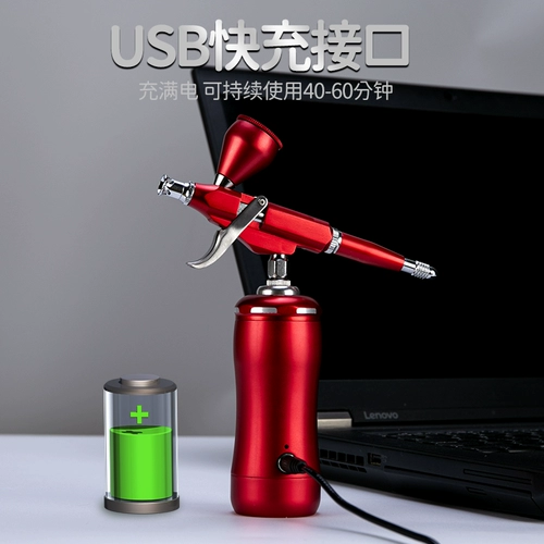 Модель пистолета, окрашенный электрический баллончик с краской, пигментированный акрил, фигурка для маникюра, краска