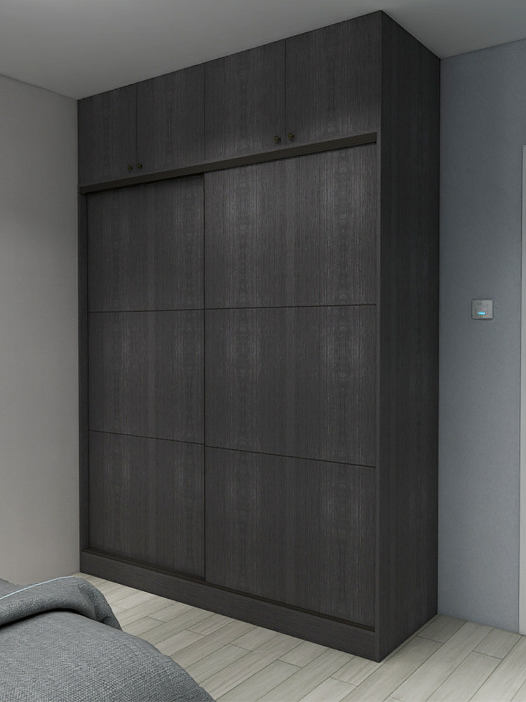 Connaught home whole wardrobe Modern simple economical sliding door assembly custom sliding door Bedroom household wardrobe